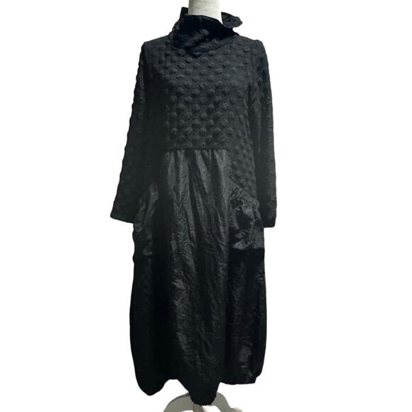 Moonlight Fashion Design Taffeta & Pucker Dress Boho Lagenlook Est. Small/Med - Picture 2 of 7